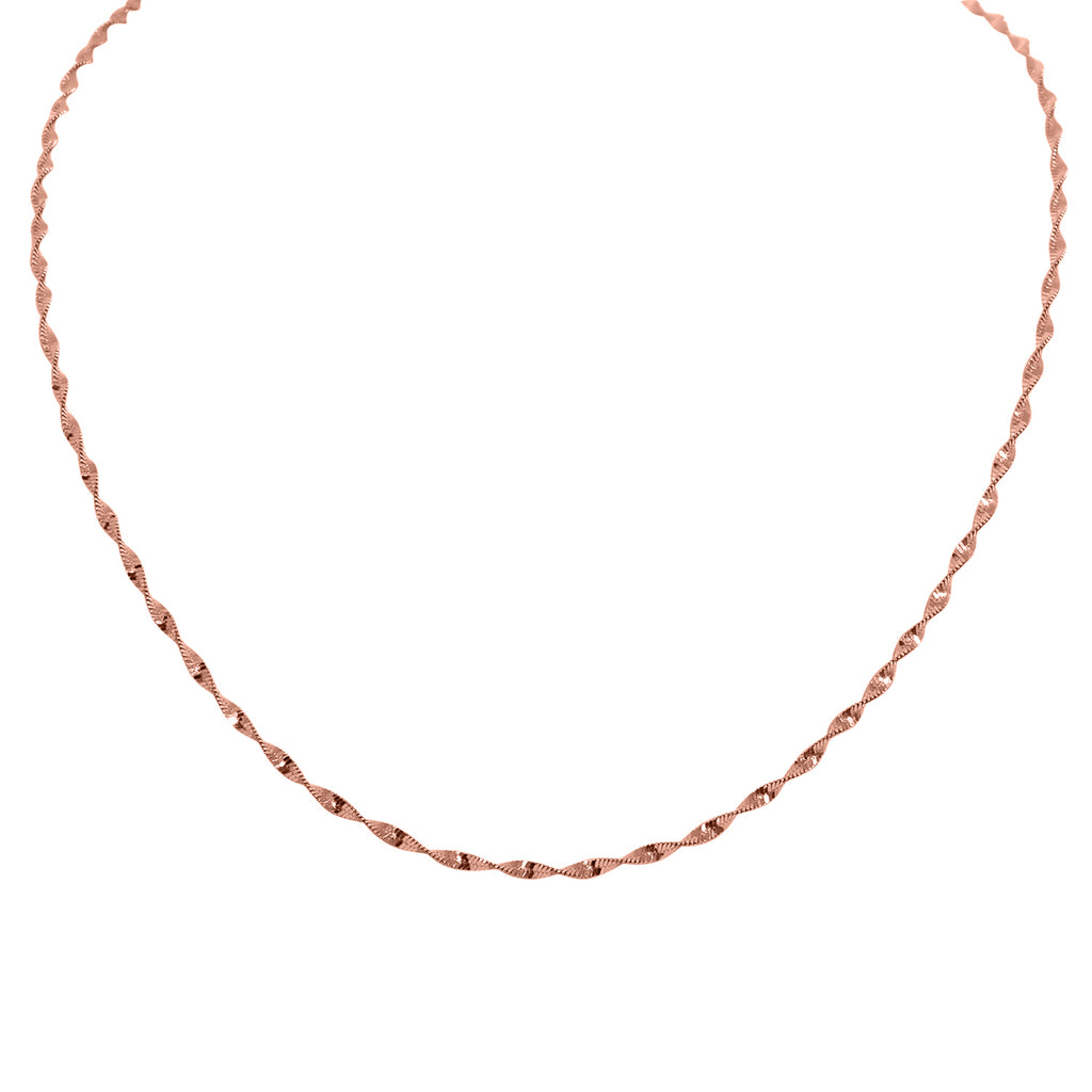 925 Silber rosévergoldet Kette ca. 45 cm ca. 3,74g