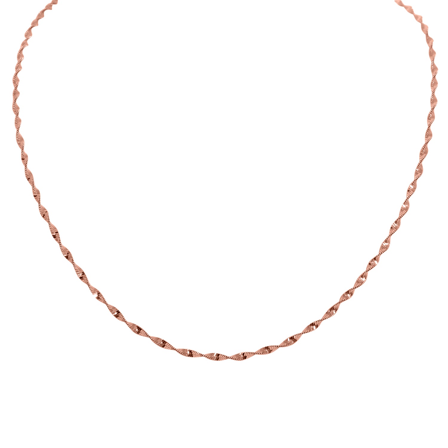 925 Silber rosévergoldet Kette ca. 45 cm ca. 3,74g