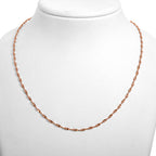 925 Silber rosévergoldet Kette ca. 45 cm ca. 3,74g