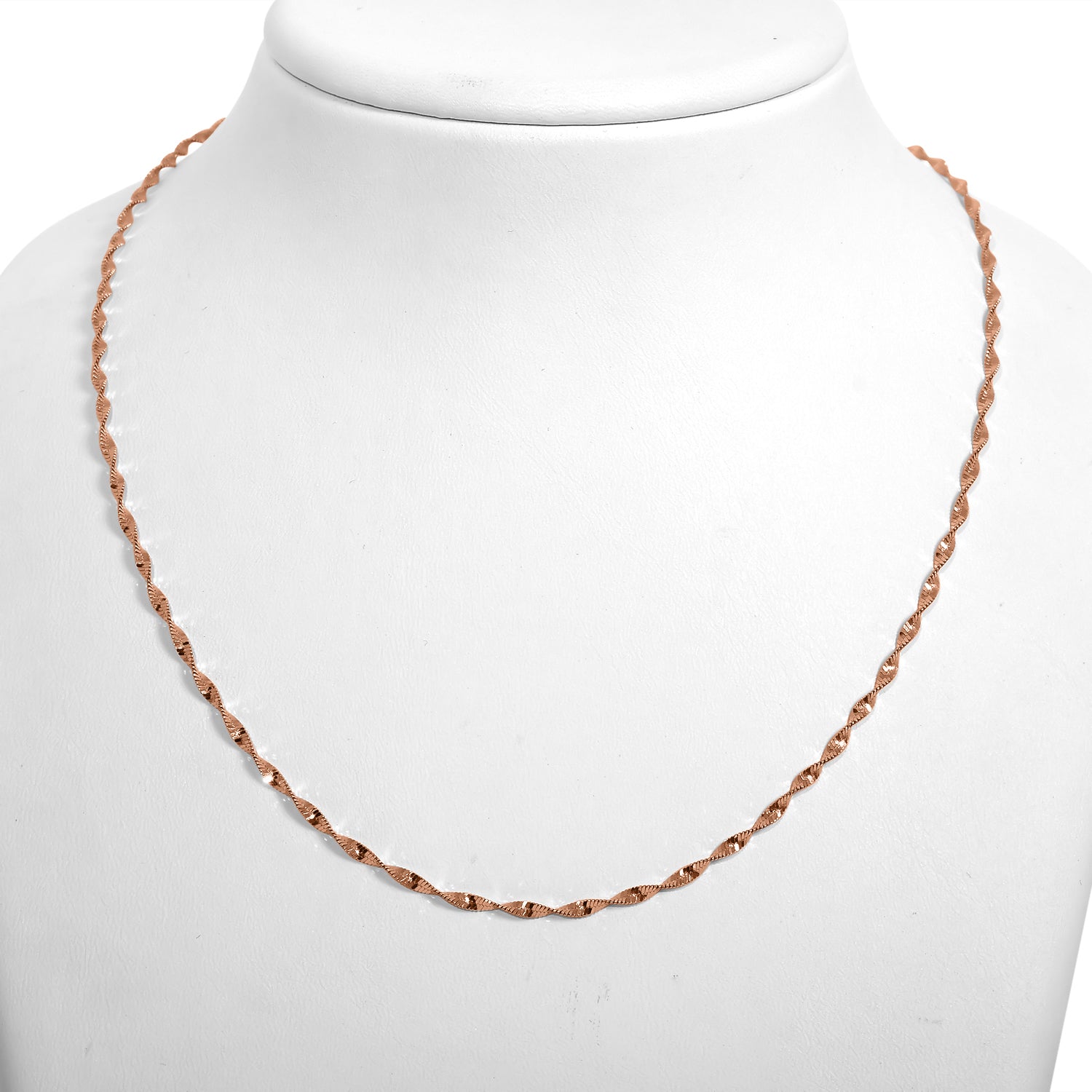 925 Silber rosévergoldet Kette ca. 45 cm ca. 3,74g