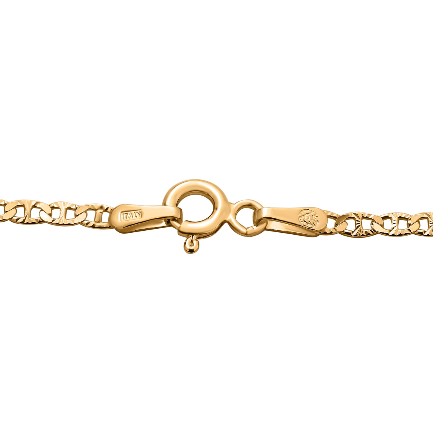 925 Silber vergoldet Kette, ca. 45 cm, ca. 2,61g