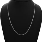 925 Silber rhodiniert Kette ca. 45 cm ca. 2,65g