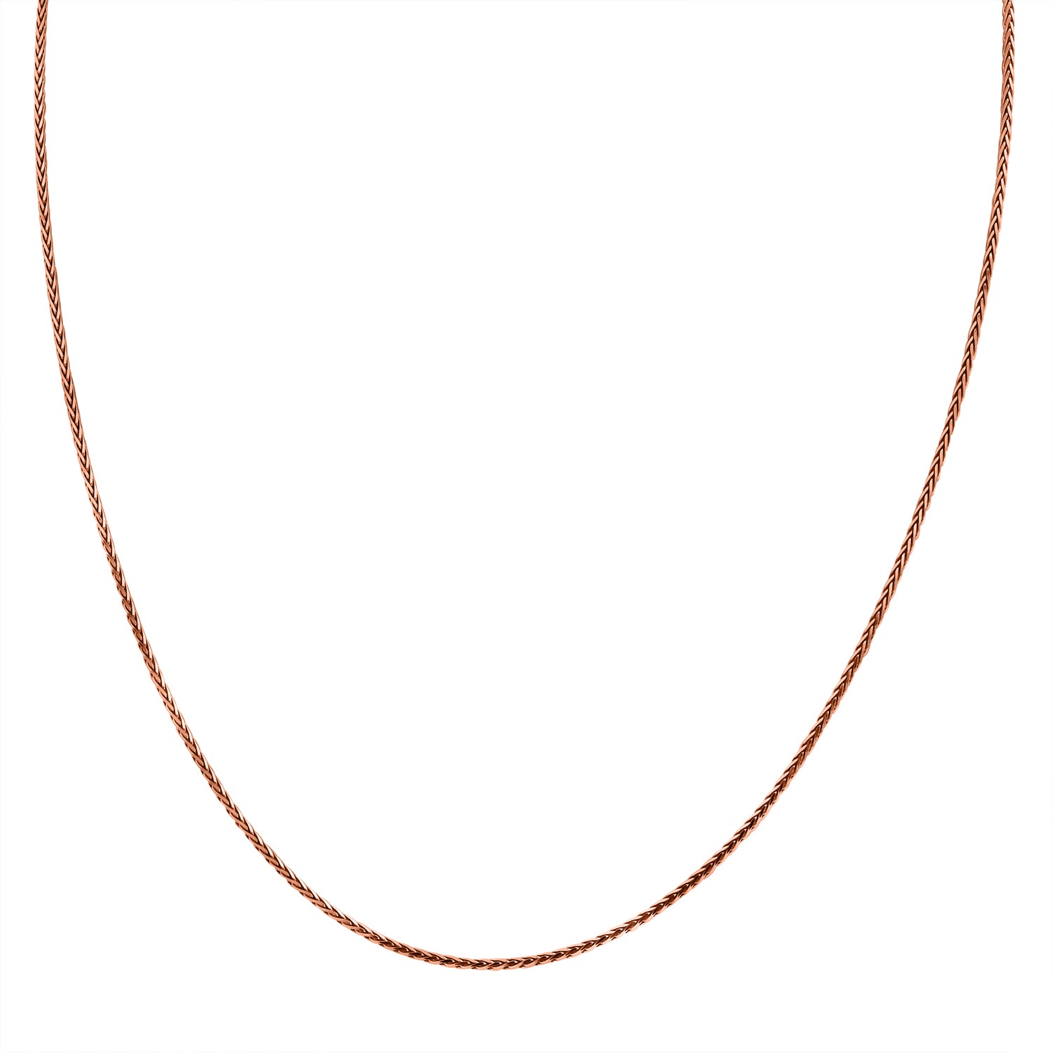 Italienische Spigakette, 925 Silber rosévergoldet, ca. 75 cm, ca. 6,20g