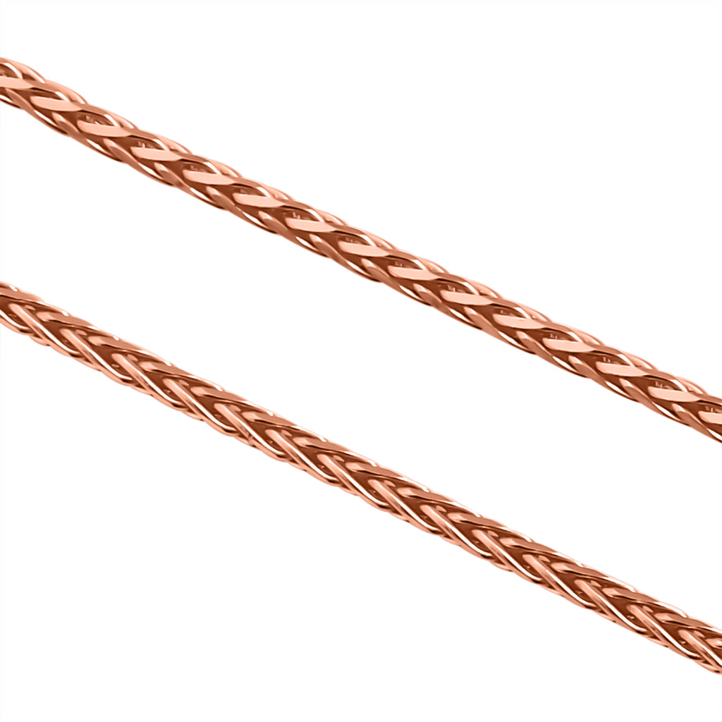Italienische Spigakette, 925 Silber rosévergoldet, ca. 75 cm, ca. 6,20g