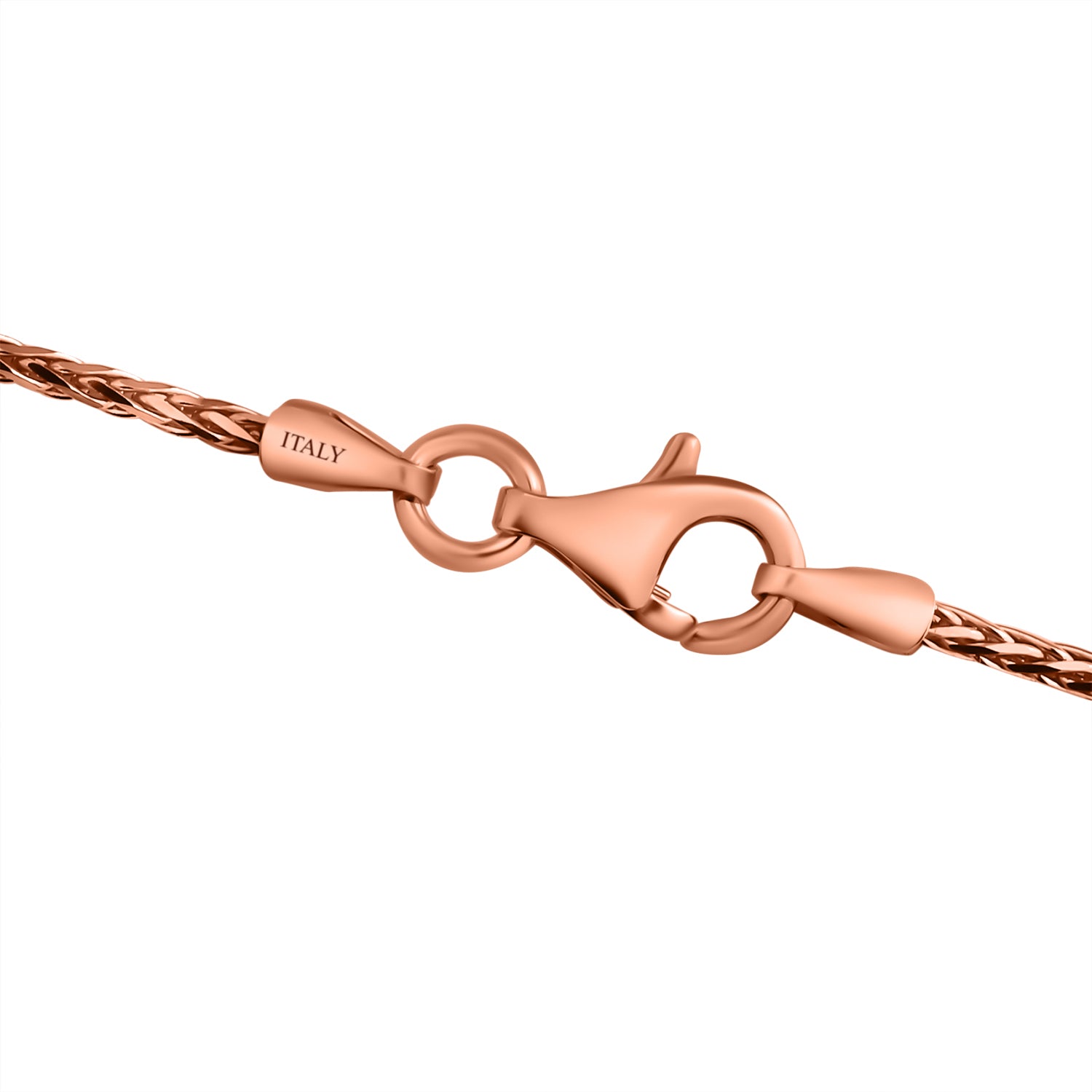 Italienische Spigakette, 925 Silber rosévergoldet, ca. 75 cm, ca. 6,20g