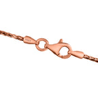 Italienische Spigakette, 925 Silber rosévergoldet, ca. 75 cm, ca. 6,20g