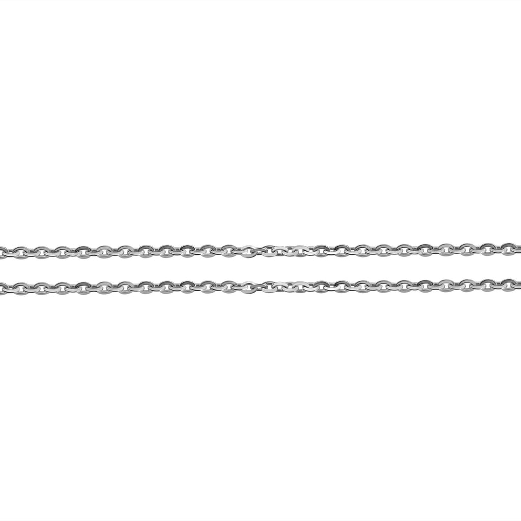 925 Silber rhodiniert Kette ca. 60 cm ca. 3,25g