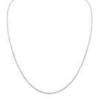 Italienische Singapur-Kette, 925 Silber rhodiniert, ca. 60 cm, ca. 2,98g