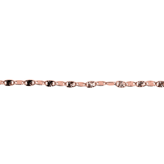 Valentino 925 Silber rosévergoldet Armband, ca. 19 cm
