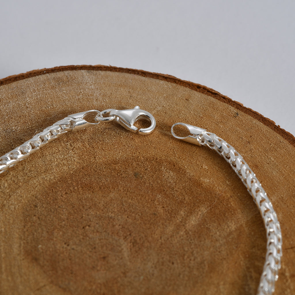 Italienisches Franko Armband ca. 19 cm, 925 Silber ca. 5,64g