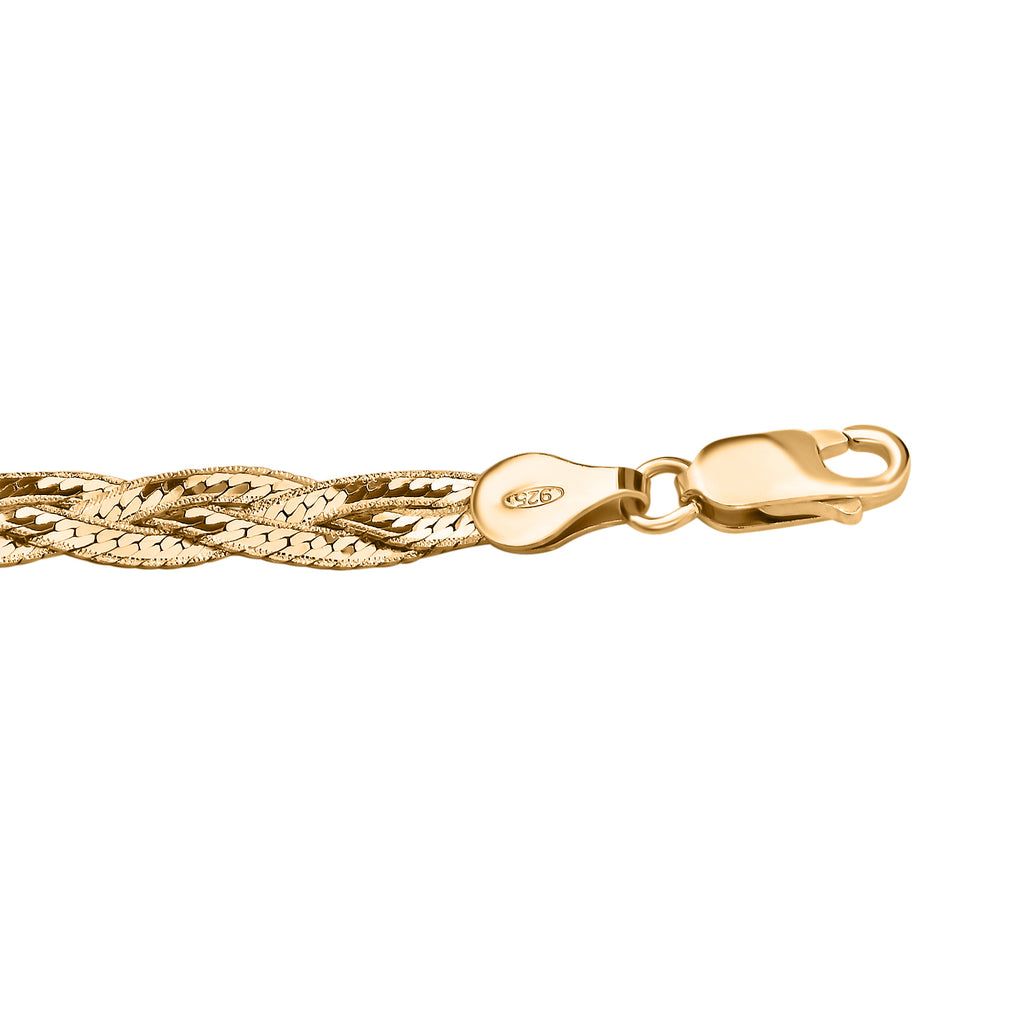 925 Silber vergoldet Armband ca. 18 cm ca. 4,20g