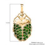 GP Trionfo Kollektion - Natürlicher Chromdiopsid Anhänger, 925 Silber Gelbgold Vermeil ca. 2.20 ct