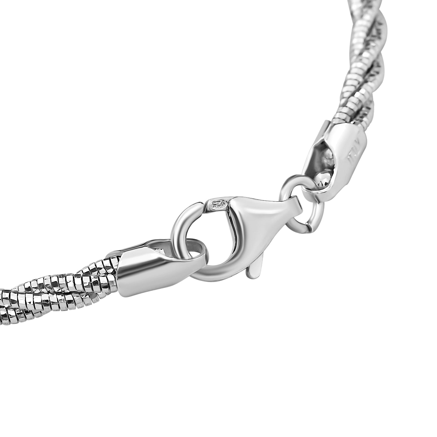 925 Silber rhodiniert Armband ca. 19 cm ca. 5,60g