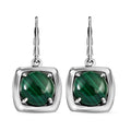 Malachit Ohrringe  Edelstahl ca. 14,57 ct.