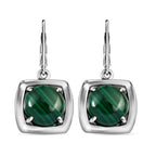 Malachit Ohrringe  Edelstahl ca. 14,57 ct.