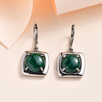 Malachit Ohrringe  Edelstahl ca. 14,57 ct.