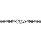AAA Labradorit Halskette ca. 45 cm 925 Silber platiniert ca. 87.59 ct