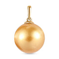 AAA Goldene Südsee Perle Anhänger 750 Gold