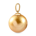AAA Goldene Südsee Perle Anhänger 750 Gold
