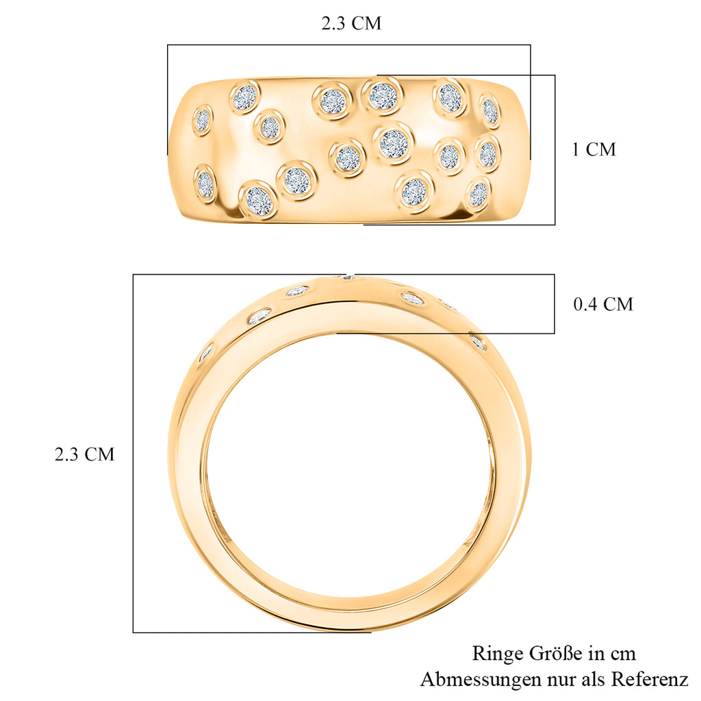 D’Joy Moissanit Ring und Ohrringe