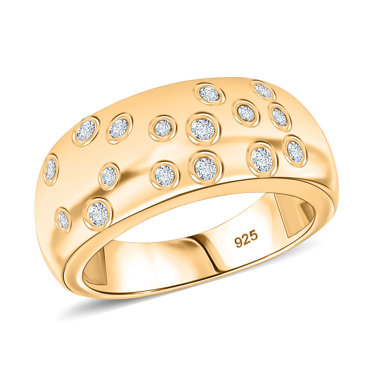 D’Joy Moissanit Ring und Ohrringe
