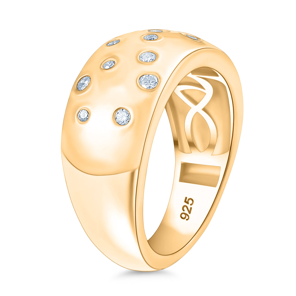 D’Joy Moissanit Ring und Ohrringe