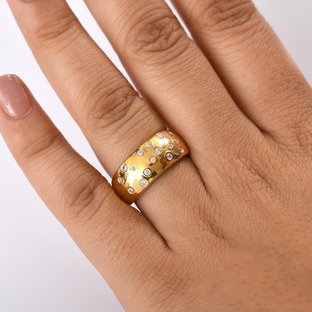 D’Joy Moissanit Ring und Ohrringe
