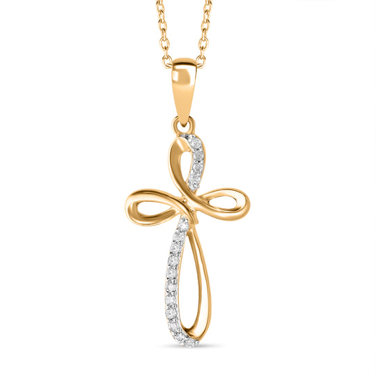Weißer Diamant P Anhänger 925 Silber Gelbgold Vermeil ca. 0,10 ct.