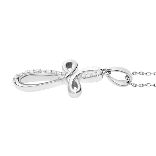 Weißer Diamant P Anhänger 925 Silber Gelbgold Vermeil ca. 0,10 ct.