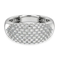 Weißer Diamant P3 Ringe 925 Silber platiniert (Größe 20.00) ca. 1.00 ct