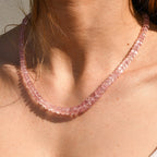 Iliana AAA Morganit Halskette ca. 45 cm 750 Gold ca. 150,91 ct.