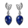 Lapislazuli und Topas Ohrringe - 14,66 ct.
