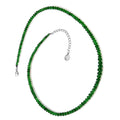 AAAA Tsavorite Granat Halskette ca. 45 cm 950 Platin ca. 93,87 ct.