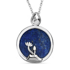 Lapislazuli Anhänger  Edelstahl ca. 22,52 ct.
