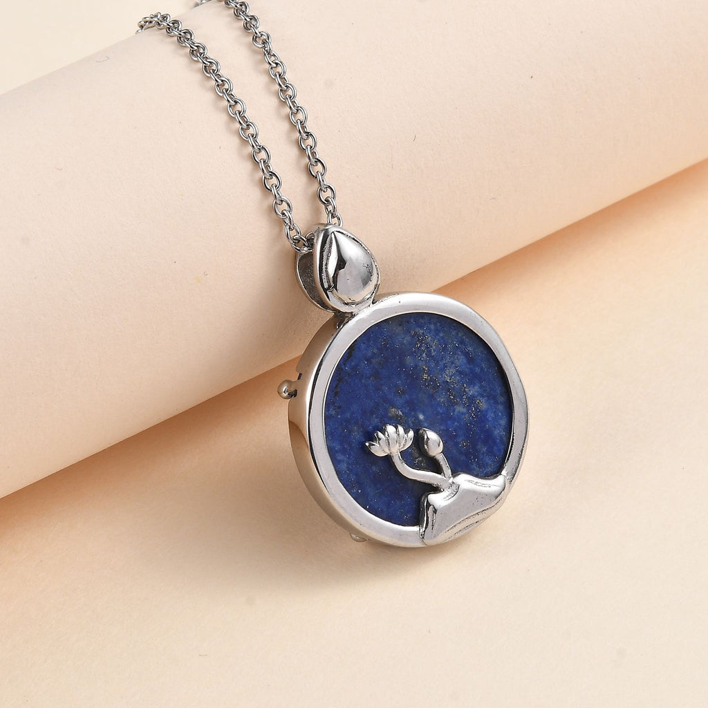 Lapislazuli Anhänger  Edelstahl ca. 22,52 ct.