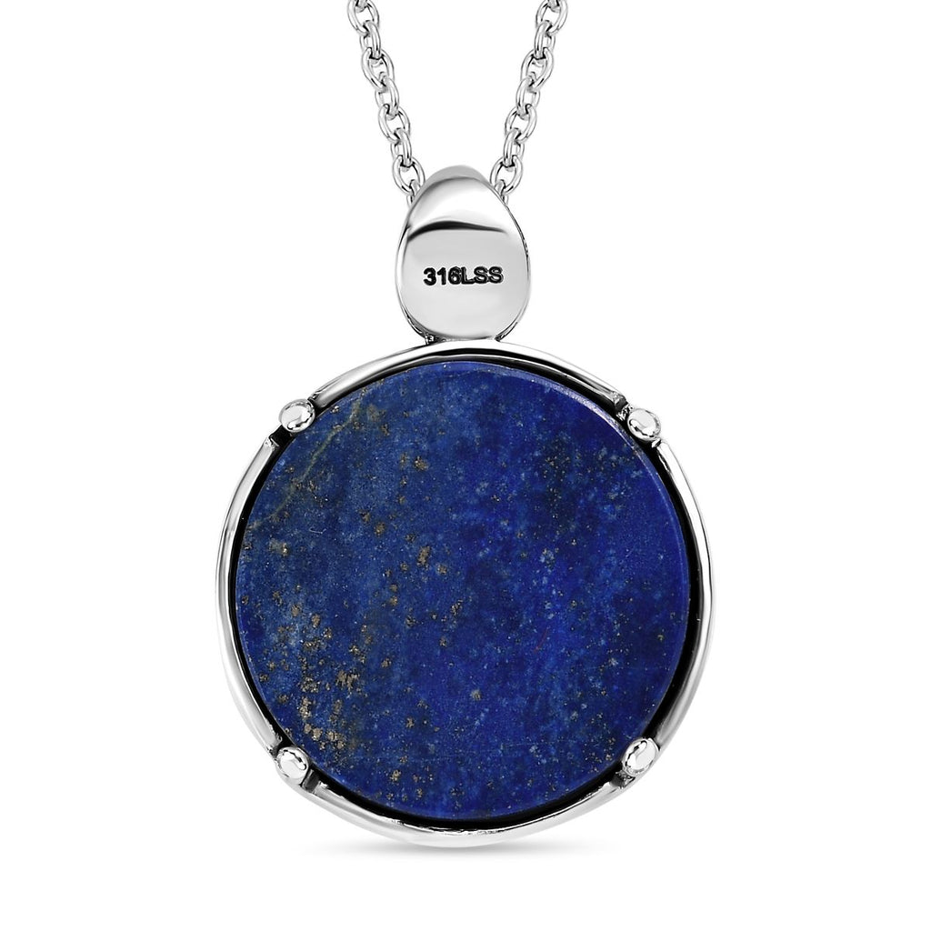 Lapislazuli Anhänger  Edelstahl ca. 22,52 ct.