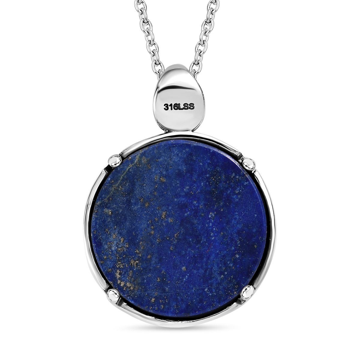 Lapislazuli Anhänger  Edelstahl ca. 22,52 ct.