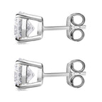 Moissanit Ohrringe, 925 Silber platiniert ca. 2.28 ct