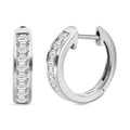 Weißer Topas Ohrringe, 925 Silber platiniert ca. 1.57 ct