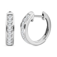 Weißer Topas Ohrringe, 925 Silber platiniert ca. 1.57 ct