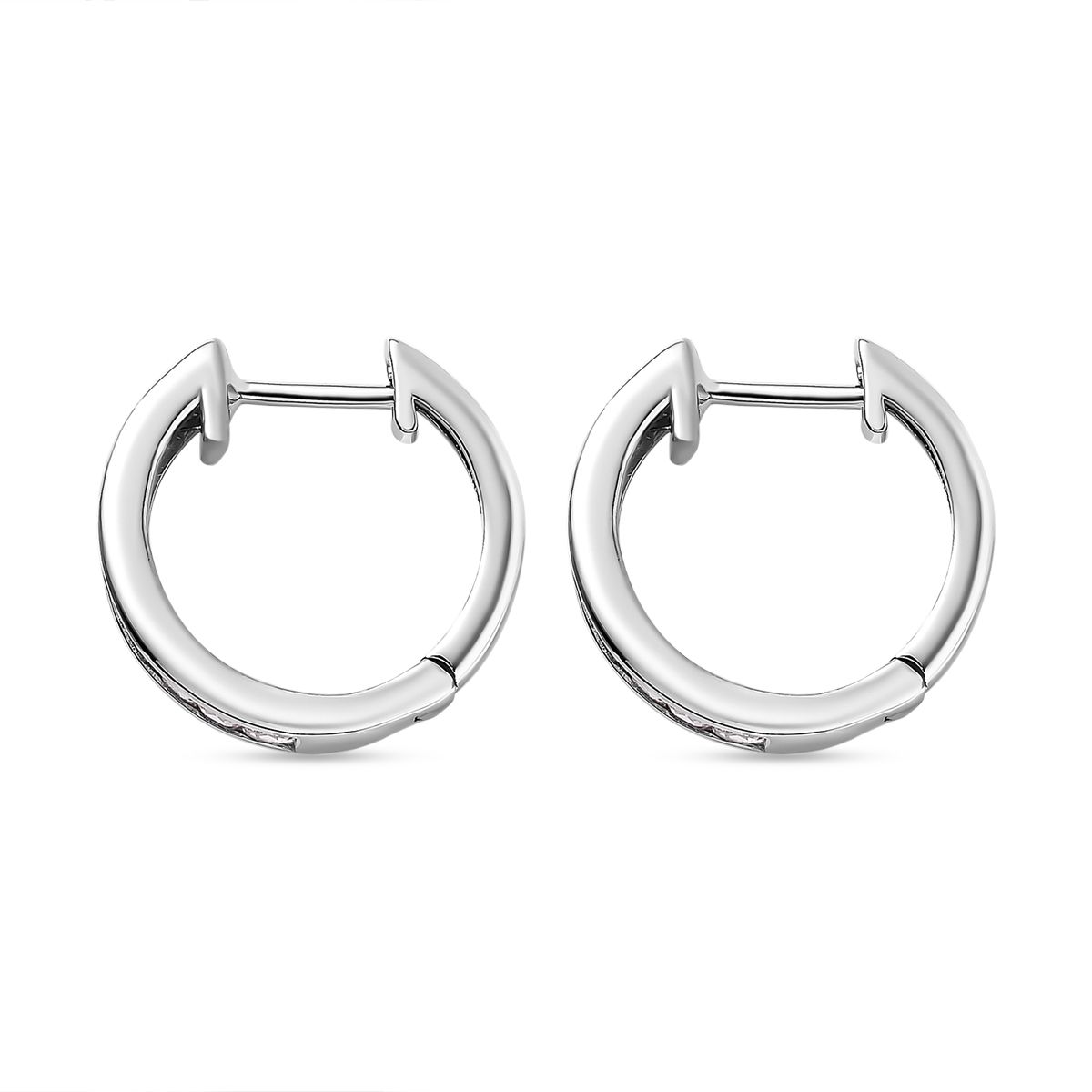 Weißer Topas Ohrringe, 925 Silber platiniert ca. 1.57 ct