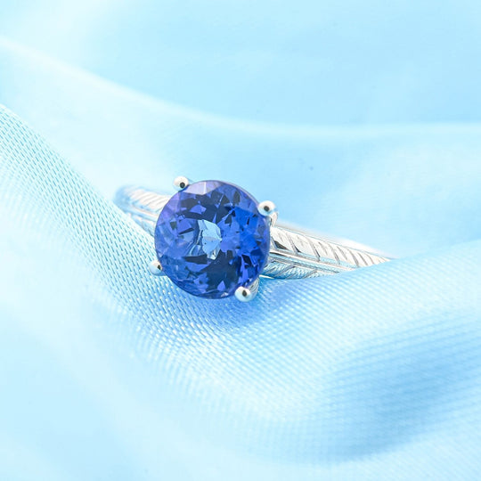 Rhapsody AAAA Tansanit AGI zertifiziert Ring 950 Platin (Größe 18.00) ca. 1.50 ct