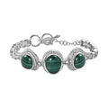 Malachit Armband ca. 18 cm Edelstahl ca. 18.51 ct