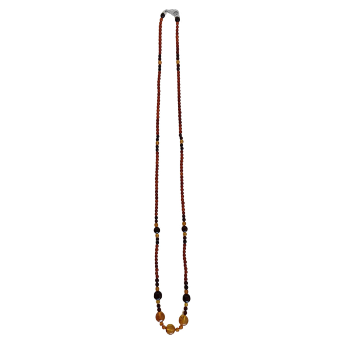 Bernstein Halskette ca. 60 cm 925 Silber ca 31.50 ct