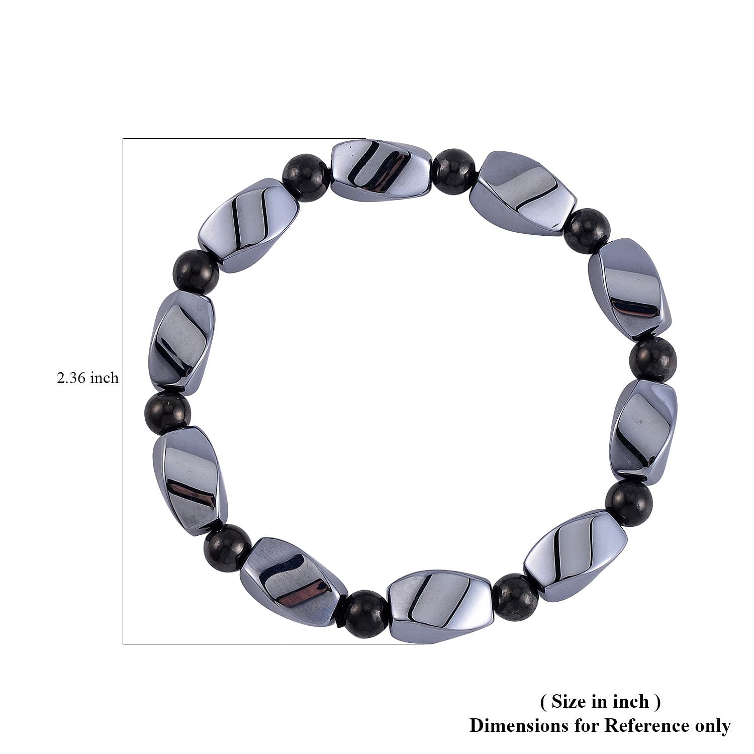 Terahertz, Shungit Armband Flexibel cm ca. 90,38 ct.