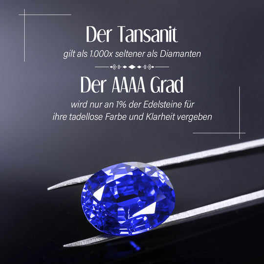 Rhapsody AAAA Tansanit, Weißer Diamant Anhänger 950 Platin ca. 4,50 ct.