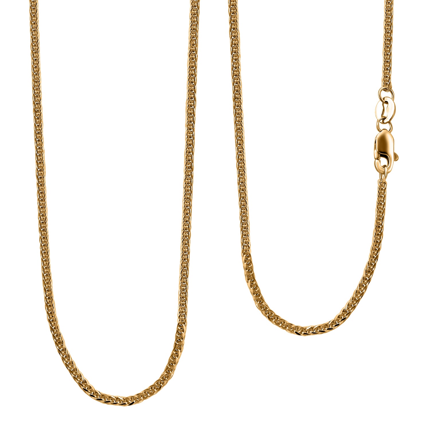 Spiga Halskette ca. 50 cm, 916 Gelbgold ca. 2,07g