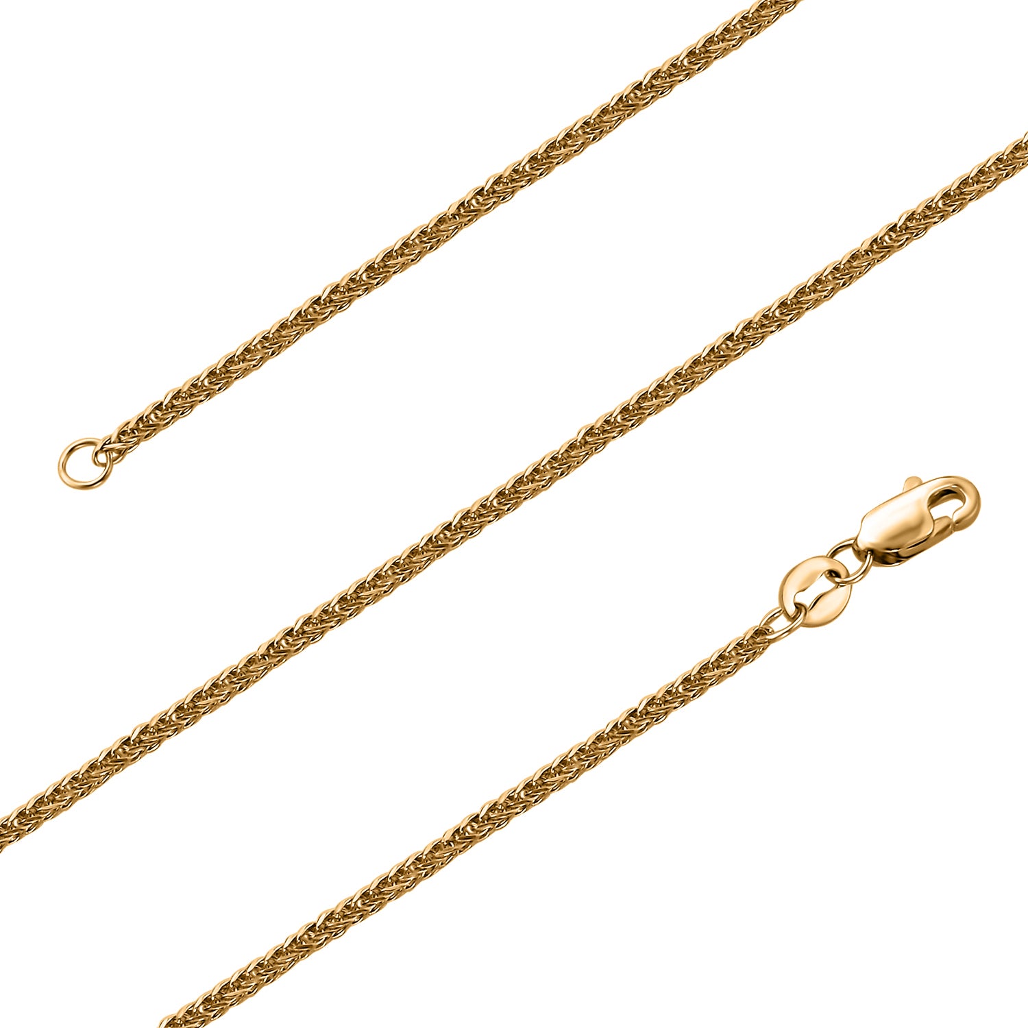 Spiga Halskette ca. 50 cm, 916 Gelbgold ca. 2,07g