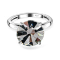 Weißer Kristall Ring, 925 Silber (Größe 16.00)