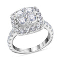 weißer Diamant L1 Ringe 585 Gold Weißgold vergoldet ca 2.50ct